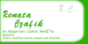 renata czafik business card